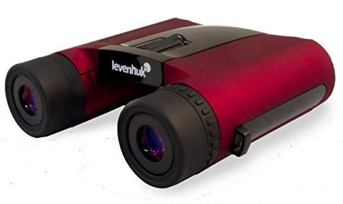 Levenhuk Rainbow 8x25 Red Berry Binoculars roof prism 8x fogproof waterproof with accessory kit