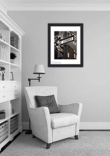 TheDisplayGuys Solid Pine Wood 16x20 Picture Frames w. Tempered Glass matted to 11x14 (Black) + Bonus Collage Mat Displays (4) 5x7 Photos