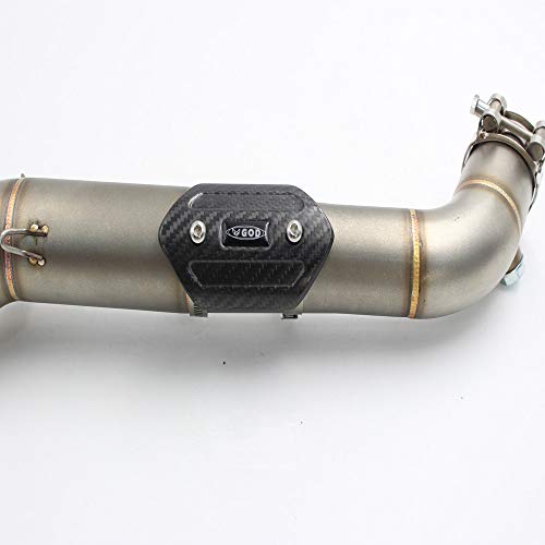 MGOD Motorcycle Exhaust Heat Shield Carbon Fiber Muffler Cap Protector (HS-01)