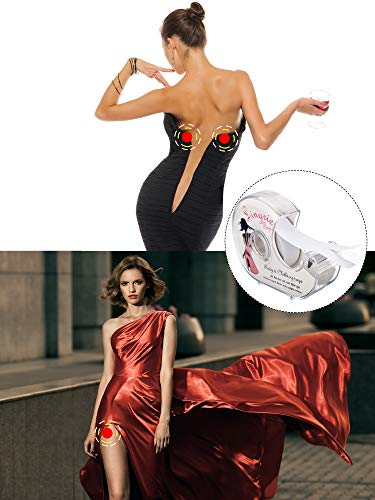 image for Blulu Boob Body Tape Clear Fabric Double Sided Clothing Tape with Disp