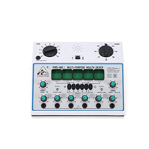 KWD808-I Stimulator Machine 50Hz Electric Acupuncture Stimulator Massager Machine 6 Channels Outputs Patch Massager Care Device 100-240V Pulse Electrotherapy Acupuncture Instrument