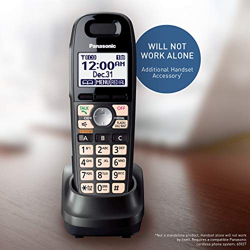 Panasonic KX TGA659T Extra Handset, Metallic Black