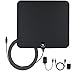 1PLUS 50 Miles Amplified HDTV Antenna with Detachable Amplifier Power Supply-13ft Coax Cable