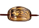 Marakesh Leather Handmade Seahawks Leather Hair Barrette - Large