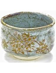 kutani hyakkaen kutani(yaki) Ware Matcha Bowl Cherry Blossom sidare-Sakura