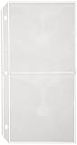 C-Line Deluxe CD Ring Binder Storage Pages for Standard 3-Ring Binders, Stores 4 CDs/Page, 5-13/16 x 11-1/16 Inches, 10 Pages per Pack (61958)