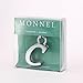Stylish Letter C Simple Alphabet Key Ring Creative Packaging Design Box Z-323