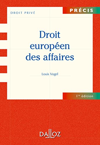 Droit européen des affaires