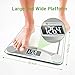 Etekcity Digital Weight Bathroom Scale, 6mm Tempered Glass Platform with Rounded Corner Design, Large Backlit LCD Display, Silver, 440 Pounds, 4 Piece Set
