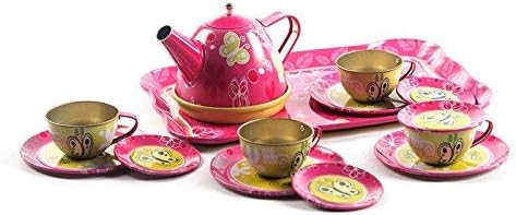 TOKENZ Family Combo Tea Cups and Saucers Playset Toys for Girls 14pcs Birthday Gift for Kids