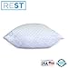 Blended Memory Foam Pillow With Super Soft Rayon Covers Derived From Bamboo, By REST. Made In The USA! (QUEEN SIZE)