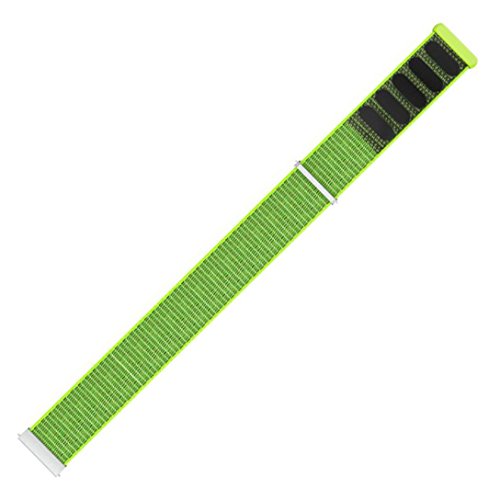 Lisin Lightweight Nylon Loop Watch Band Wrist Straps Bracelet For HUAMI Amazfit Stratos Smart Watch 2/2S (Green) - Thumbnail 2