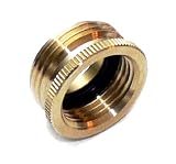 Underhill A-BA107MF Solid Brass Hose Adapter 1-Inch MHT x 3/4-Inch FHT