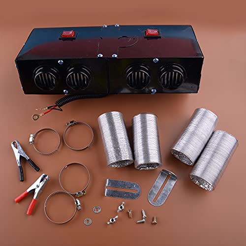 1500 W 24 V 4 Gat Auto Luchtverwarming Ventilator Demister Ontdooster Verwarming Voorruit Auto Droog - Afbeelding 4