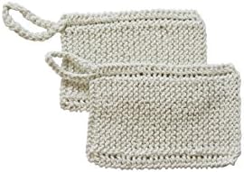 Scrub-Z – 2 Hand Knit 100% Certified Organic Cotton Scrub Pads