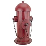 Design Toscano FU68858 Fire Hydrant Statue Puppy Pee Post and Pet Storage Container, Medium, Full Color