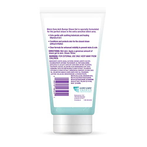 Bikini Zone AntiBumps Shave Gel Close Shave w/No Bumps, Irritation