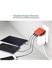 Cargador Pro, 2 unidades, cargador de pared USB de 3 puertos, 30 W, 5 V 6 A, diseño delgado, enchufe plegable para varios Apple iPhone X XS XR XS Max, iPad, Android, Samsung Note 9 (caja de regalo)