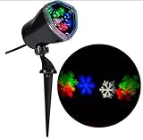 Gemmy Lightshow Multi Color Snow Flurry Snowflake LED Projection Light Christmas Holiday Light (1)