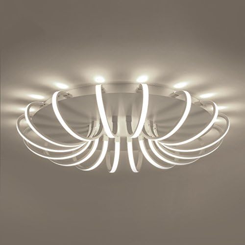 JINLONGKE European Modern Style Chandeliers LED Ceiling Light Dining Room Large Living Room Lamp (Diameter 62cm Cool white)