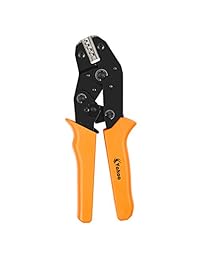 VAKOO Crimper Tool, Alicate de crimpado de alambre de trinquete autoajustable para conexión de cableado eléctrico.