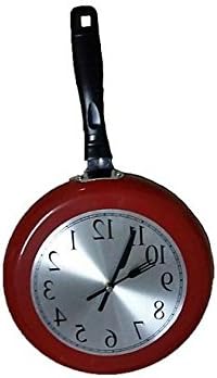 17 1/2" Metal Wall Clock in frying pan design