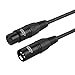 CableCreation XLR Microphone Cable Long, 15FT XLR Male to Female 3PIN Balanced Mic Cords for Recording Applications,Mixers,Speaker Systems and Other X L R Audio Equipment,Black
