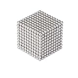 RLRY Magnetic Cube 1000 Pieces 3 mm Silver Magnets Cube Magnets Block Puzzle Format Magnetic Holders Square Cube Children's Puzzle Magic Cube Toys