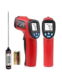 Termómetro digital de infrarrojos con láser sin contacto, termómetro de carne, pistola de temperatura de  58 °F~1022 °F ( 58.0 °F ~ 1,022.0 °F), sonda de temperatura para cocina aire refrigerador