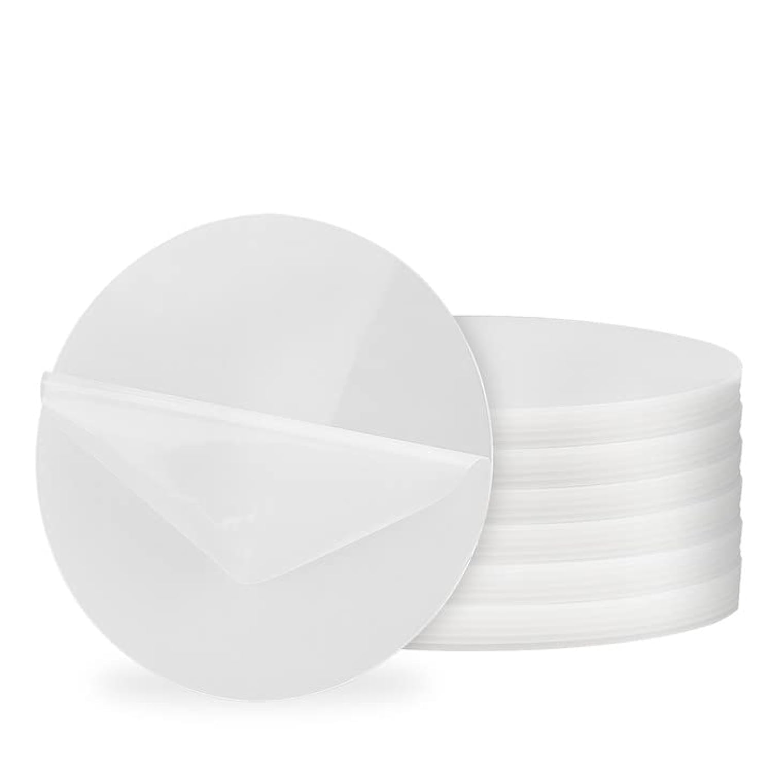 KEILEOHO 30 PCS 10cm Clear Acrylic Circles, 1.8mm Thick Discs, 4 Inch Round Sheet for Picture Frame Painting DIY Crafts