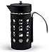 Mason Jar French Press | 6 cup (24oz) | Tea & Coffee Maker | Black | by Simple Life Cycle