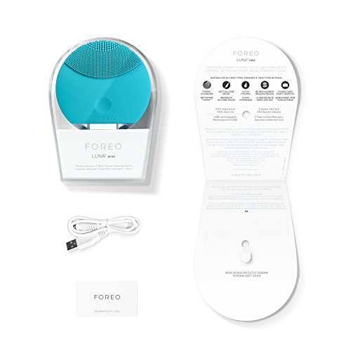FOREO LUNA mini Silicone Face Brush with Facial Cleansing for All Skin Types