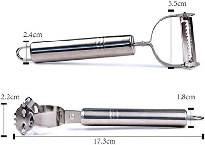 Hourong Stainless Steel Potato Carrot Cutters Peelers Zester Grater Grade Shredder Slicer Vegetable Julienne Peeler