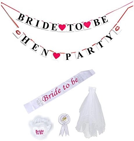 Bachelor Party - Bride To Be - Hen Party Banner Bridal Dress Party Favors
