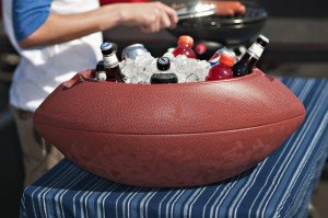 Safari Swings Football Shaped Toy Box, Toy Chest. Rugged HDPE Construction