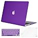 MOSISO Plastic Hard Shell Case & Keyboard Cover & Screen Protector Only Compatible with MacBook Air 13 inch (Models: A1369 & A1466, Older Version 2010-2017 Release), Deep Purple