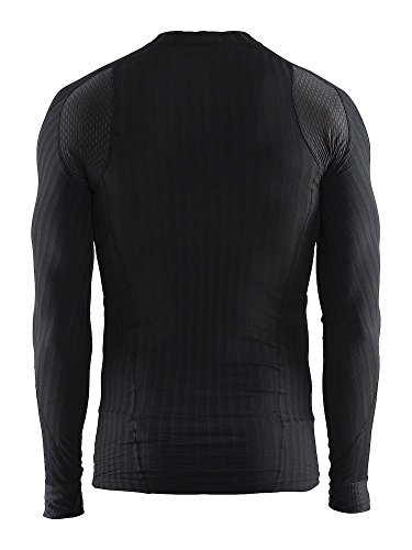 Craft Mens Active Extreme 2.0 Lightweight Long Sleeve Base Layer Training Shirt, Black, Large - Thumbnail 2