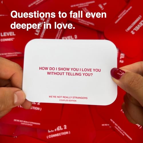 WE'RE NOT REALLY STRANGERS Couples Edition Card Game - 150 Conversation Cards for Couples - 2 Player Game for Memorable Date Nights & Game Nights, Ages 15+, 2 Players