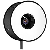 Round Flash Ring 18inch / 45cm RoundFlash Foldable Ring Flash Speedlite Diffuser Softbox Light Modifier for DSLR Speedlight Macro Portrait Shooting Photography Studio