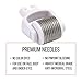Derma Roller Replacement Needle Heads; Set of 3 Microneedle Roller Refills - LINLILY SKINCARE-.25MM Detachable Derma Roller Heads