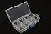 BangQiao 3 Pack Small Adjustable Plastic Storage Divider Box, Plastic Bead Organizer Box with 8 Grids, Clear