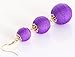 VK Accessories Thread Ball Dangle Earrings Thread Dangle Earrings Soriee Drop Earrings (purple)