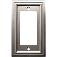 Mantel Collection - Single Toggle Single Rocker Combo Wallplate In Toggle Single Rocker Combo Wallplate In White
