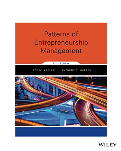 Patterns Of Entrepreneurship Mgmt.