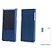 for Astell&Kern AK Jr, Handmade Miter Leather Case Cover AK JR (WithOutStand) a Screen Protector (Navy)