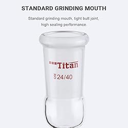 ADAMAS-BETA Glass Straight Inlet Adapter with 24/40