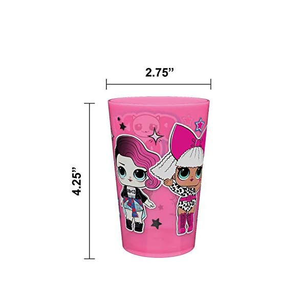 Zak Designs LOL Dinnerware Set Includes Plate, Bowl, Tumbler and