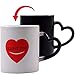 Yuwu Mom Mug Funny Color Changing Mugs Heat Changing Heart Valentines Cup Novelty I Love You Morning Magic Coffee Cup Christmas Gifts For Men Women Mom Dad Mug