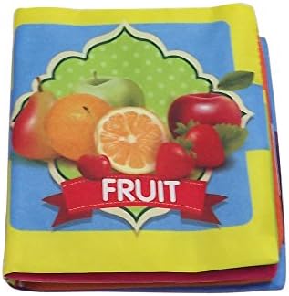 Intelligence Development Baby Soft Cloth Book for 0-3 Years Old Babies Learn Fruits