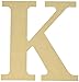 MPI MDF Classic Font Wood Letters and Numbers, 9.5-Inch, Letter-K